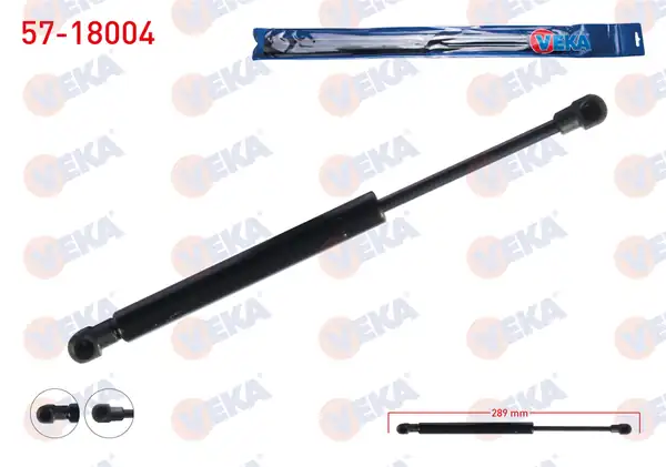 VEKA 57-18004 | Bagaj Amortisörü 289mm 380n Fiat Linea 323 2007 2 Adet