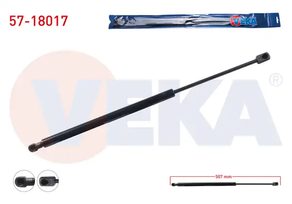 VEKA 57-18017 | Bagaj Amortisörü 507mm 360n Fiat Bravo II 198 2006 2 Adet