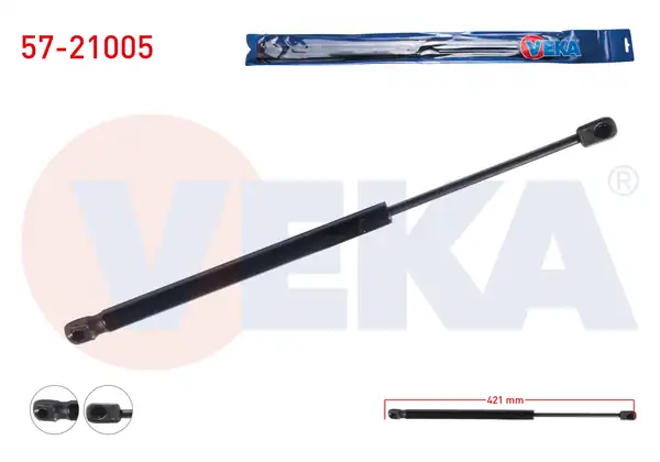 VEKA 57-21005 | Bagaj Amortisörü 421mm 450n Hyundai İ20 Pb 2008 2012 2 Adet