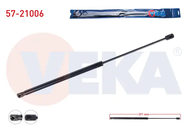 VEKA 57-21006 | Bagaj Amortisörü 571mm 310n Hyundai İ30 Fd 2007 2011 2 Adet