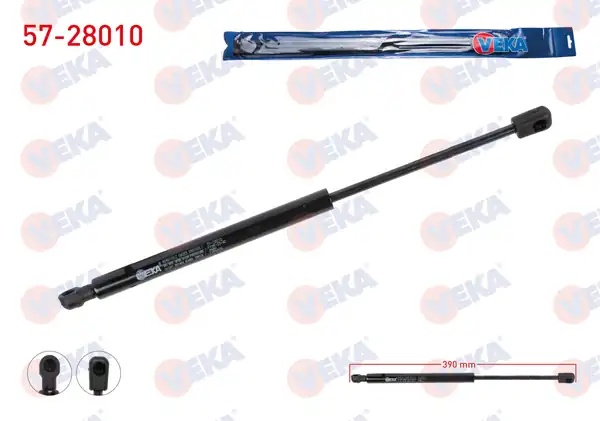 VEKA 57-28010 | Motor Kaput Amortisörü 390mm 300n Mercedes Cıtan W415 Renault Kangoo 2008 2 Adet