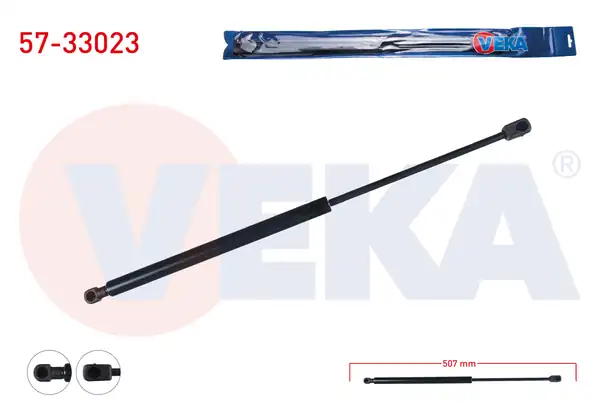 VEKA 57-33023 | Bagaj Amortisörü 507mm / 520N Peugeot 207 Sw 2006-2012 / Fiat Multıpla (186) 1999-2010 | 2 Adet