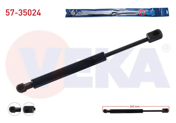 VEKA 57-35024 | Motor Kaput Amortisörü 265mm 355n Renault Scenic III Jz0 1 2009 2 Adet