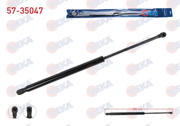 VEKA 57-35047 | Bagaj Amortisörü 500mm 435n Renault Megane IV Hatchback 2015 2020 2 Adet