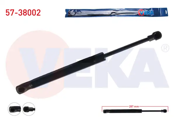 VEKA 57-38002 | Bagaj Amortisörü 287mm 600n Seat Cordoba 6l2 2002 2009 2 Adet
