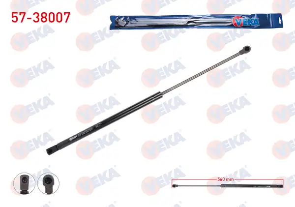 VEKA 57-38007 | Bagaj Amortisörü 560mm 290n Seat Ibiza V 6j5 2008 2 Adet