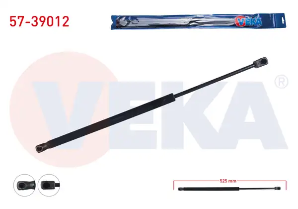 VEKA 57-39012 | Bagaj Amortisörü 525mm 490n Skoda Yeti 2009 2 Adet