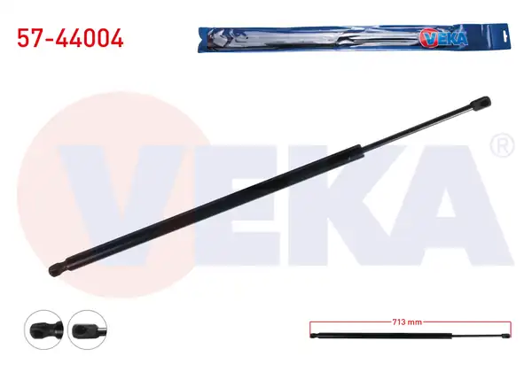 VEKA 57-44004 | Bagaj Amortisörü 713mm 830n Volkswagen Caddy III 2ka 2kh 2ca 2ch 2004 2015 2 Adet