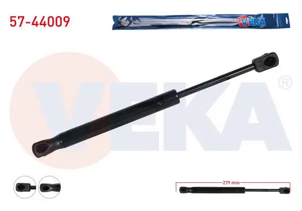 VEKA 57-44009 | Bagaj Amortisörü 279mm / 520N Volkswagen Passat (3B3) 2000-2005 / Skoda Superb (3U4) 2002-2010 | 2 Adet