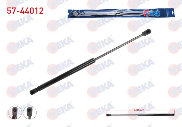 VEKA 57-44012 | Bagaj Amortisörü 450mm / 535N Volkswagen Golf V (1K1) 2003-2009 | 2 Adet