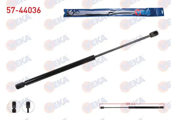 VEKA 57-44036 | Bagaj Amortisörü 505mm 770n Volkswagen Touran 1t1 1t2 2003 2010 2 Adet