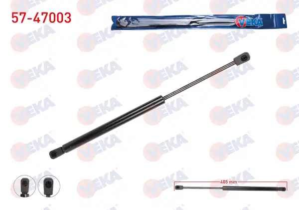 VEKA 57-47003 | Bagaj Amortisörü 405mm 615n Dacia Duster 2010 2 Adet