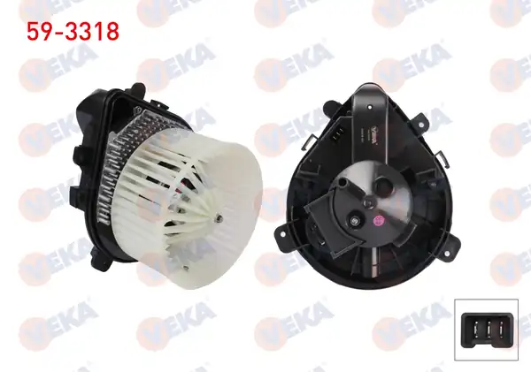VEKA 59-3318 | Kalorifer Motoru Peugeot Expert 1996 2006 806 1994 2002 Citroen Jumpy 1994 2007 Fiat Scudo 1996 2006