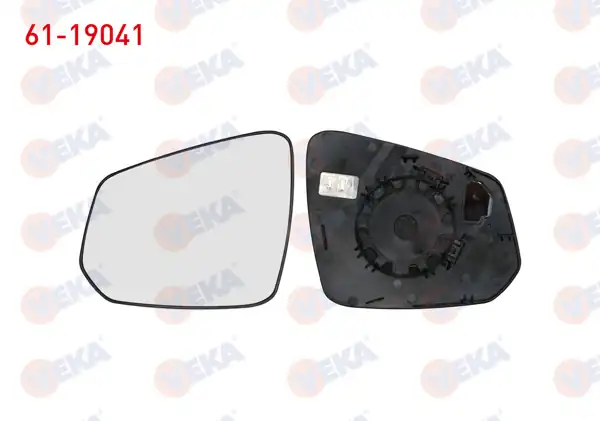 VEKA 61-19041 |  Ford Courier 2024 Model Sonrası Ayna Camı Sol Çift Acılı Isıtmalı