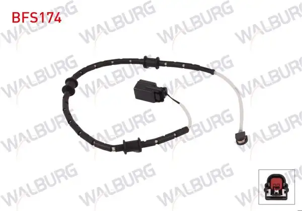 WALBURG BFS174 | Balata İkaz Kablosu Ön Sol-Sağ 590mm Jaguar Xj (X351) 2009-/ F-Type (X152) 2017-/ Xf (X250) 2009-2015