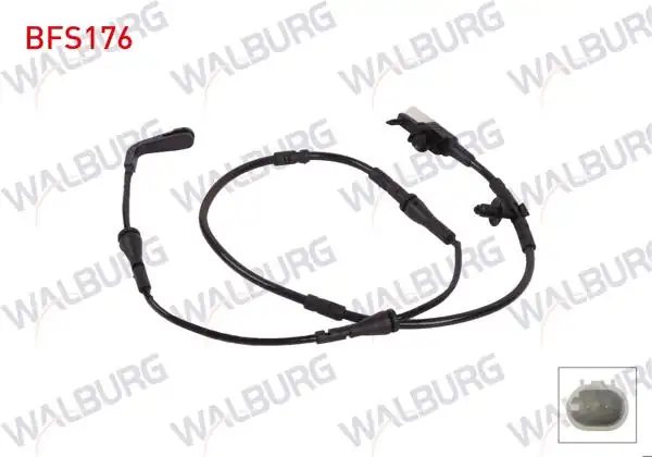 WALBURG BFS176 | Balata İkaz Kablosu Arka Sol-Sağ 936mm Jaguar Xe (X760) 2015 -
