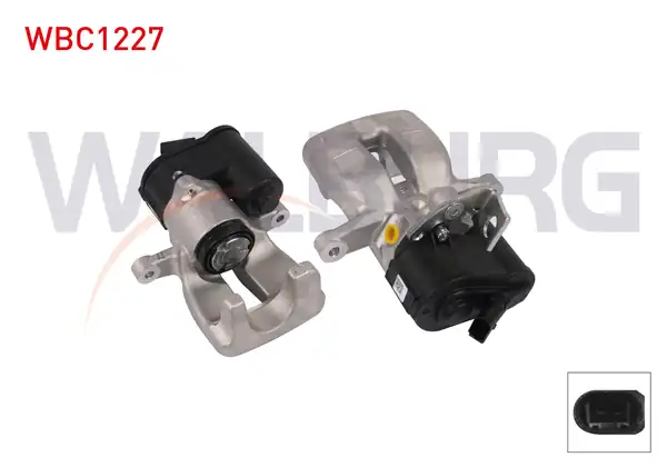 WALBURG WBC1227 | Fren Kaliper Elektronik Sağ Arka Piston 38mm Disk 282mm VW Passat 2005 2010 Tiguan 2007 2016 Audi Q3 2011 1 Adet