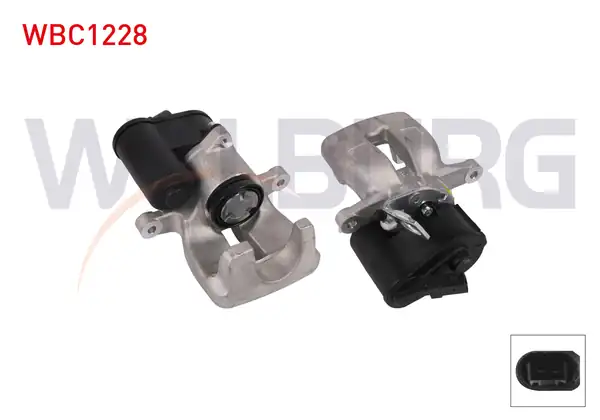 WALBURG WBC1228 | Fren Kaliper Elektronik Sol Arka Piston 38mm Disk 282mm VW Passat 2005 2012 1 Adet