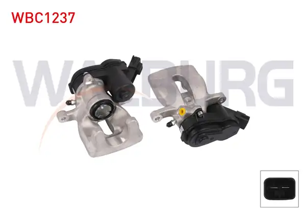 WALBURG WBC1237 | Fren Kaliper Elektronik Sağ Arka Piston 34mm Disk 274mm 1 Adet