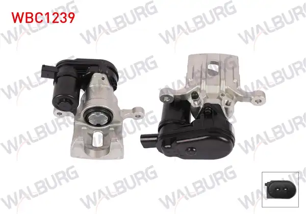 WALBURG WBC1239 | Fren Kaliper Elektronik Sağ Arka Piston 34mm Disk 284mm Hyundai İ30 2011 2015 İ30 2015 Kia Pro Ceed 2013 Ceed 2012 1 Adet