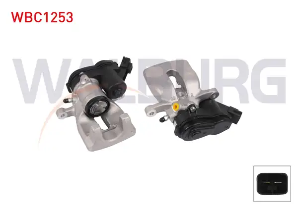 WALBURG WBC1253 | Fren Kaliper Elektronik Sağ Arka Piston 38mm Disk 274mm Renault Grand Scenic III 2009 1 Adet