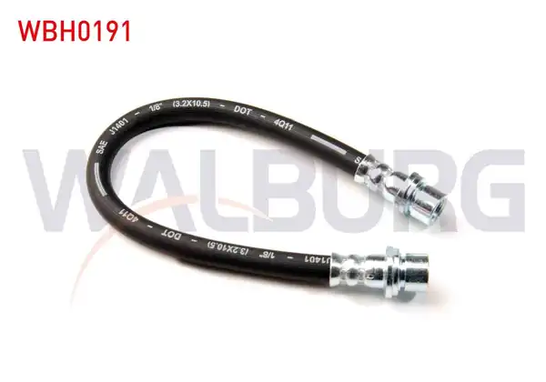 WALBURG WBH0191 | Fren Hortumu Arka Sol Sağ 290mm Toyota Yaris _cp10 1999 2005 2 Adet