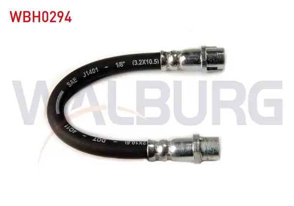 WALBURG WBH0294 | Fren Hortumu Arka Sol Sağ 180mm Audi A4 2 Adet