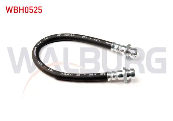 WALBURG WBH0525 | Fren Hortumu Arka Sol 300mm Kia Rio II 2006 2011 2 Adet