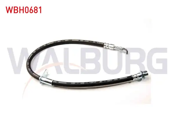 WALBURG WBH0681 | Fren Hortumu Ön Sol-Sağ 490mm Citroen C1 II (Pa_, Ps_) 2014-| 2 Adet