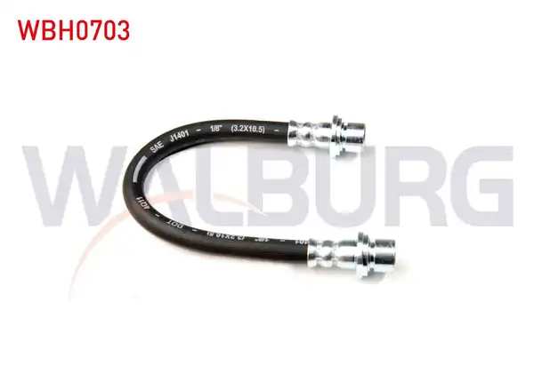 WALBURG WBH0703 | Fren Hortumu Arka Sol Sağ 205mm 4x2 Toyota Hiace IV 1996 2 Adet