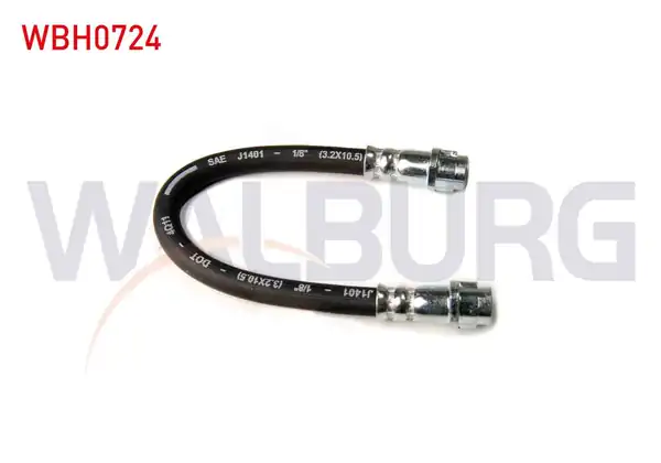 WALBURG WBH0724 | Fren Hortumu Arka Sol Sağ 230mm Ikı Boru Arası Mercedes Sprinter W901 1995 2000 Volkswagen LT 28 35 281 363 1975 1996 2 Adet