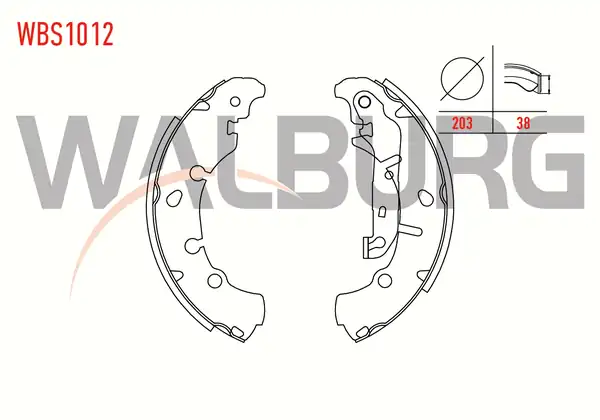 WALBURG WBS1012 | Fren Pabuç Balata Arka Fiesta V