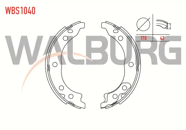 WALBURG WBS1040 | El Fren Balatası Fiat Ducato