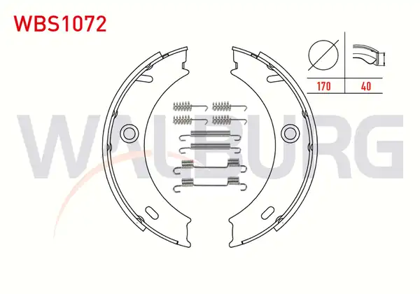 WALBURG WBS1072 | El Fren Balatası Aksesuarli Mercedes Sprinter