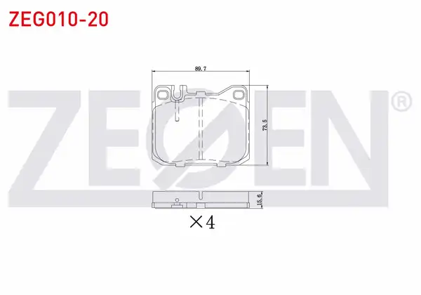 ZEGEN ZEG010-20 | Fren Balata Ön Mercedes 200 (W123) 2.0 D 1977-1985 / Mercedes 200 (W123) 2.5 D 1977-1985 / Mercedes 200 (W123) 2.5 1977-1985