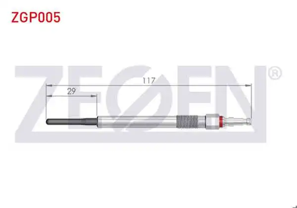 ZEGEN ZGP005 | Kızdırma Buji 4,4V Audi A3 | 10 Adet