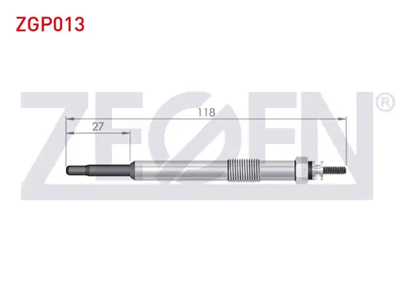 ZEGEN ZGP013 | Kızdırma Buji 11v Citroen C4 10 Adet