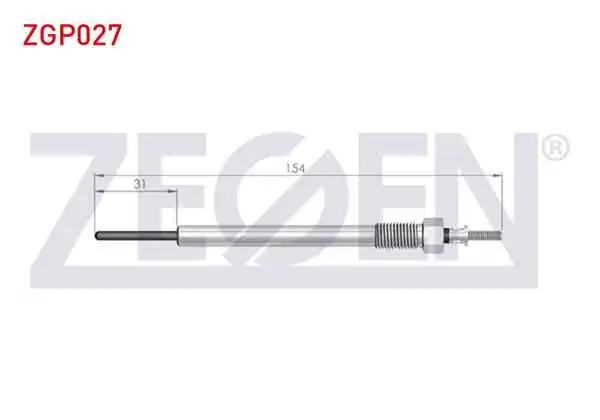 ZEGEN ZGP027 | Kızdırma Buji 11V Hyundai Starex | 10 Adet