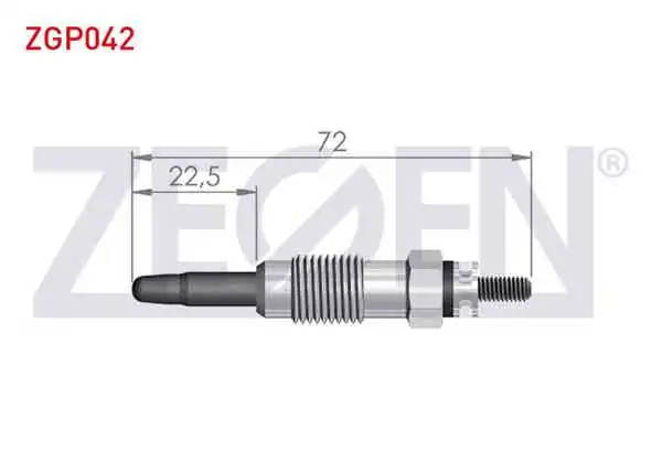 ZEGEN ZGP042 | Kızdırma Buji 11,5V Mercedes 190 | 10 Adet