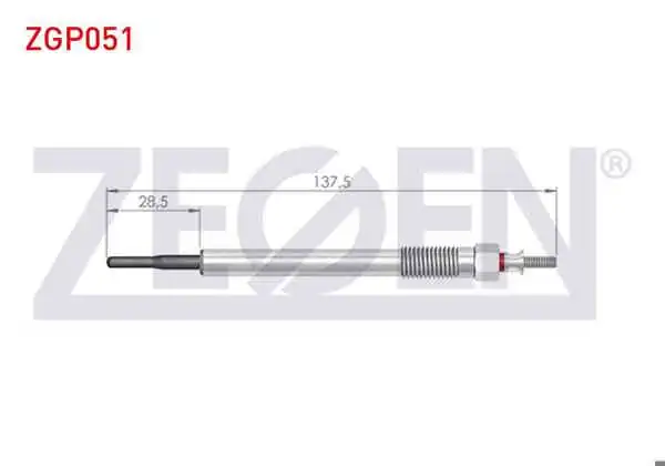 ZEGEN ZGP051 | Kızdırma Buji 4,4V Hyundai Ix35 | 10 Adet