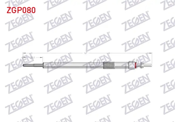 ZEGEN ZGP080 | Kızdırma Buji 7V Mercedes (W204, S204, C218, W212, C207, C292, X204, W166, W221) Om642 | 10 Adet