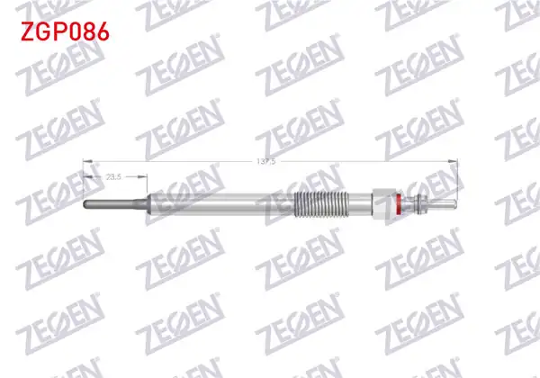 ZEGEN ZGP086 | Kızdırma Buji 4,4V Opel Astra J 1.7 CDTI 2011-2015 / Corsa D 1.7 CDTI 2009-2014 / Meriva B 1.7 CDTI 2010-2015 | 10 Adet