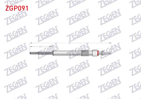 ZEGEN ZGP091 | Kızdırma Buji 4,4V Ford Transit (V363, V362) 2.0 Ecoblue 2017-| 10 Adet