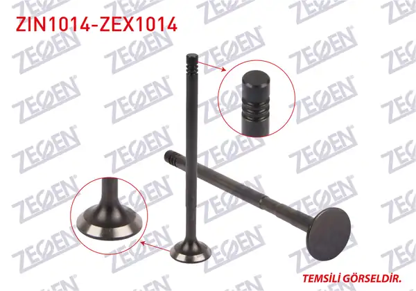 ZEGEN ZIN1014-ZEX1014 | Subap Takım Nıtrasyonlu Fiat 131 1 6 100 Gl 000