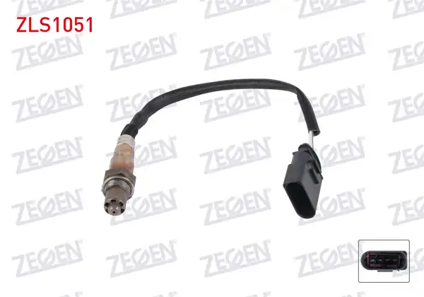 ZEGEN ZLS1051 | Lambda (Oksijen) Sensörü 350 mm Volkswagen Polo 1.4İ (Blm) 2001-2012 / Audi A3 1.8 (Amk-Apy) 1996-2003 / Tt 1.8 T (Apx-Bam-Bea) 1998-2006 / Seat Cordoba-Ibiza IV 1.6 (Bah) 2002-2009