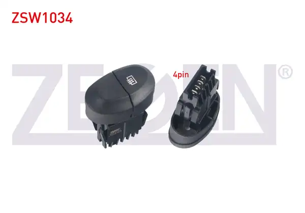 ZEGEN ZSW1034 | Rezistans Anahtarı 4 Pin Turuncu Işık Renault Megane İ Scenic İ 1996 2003