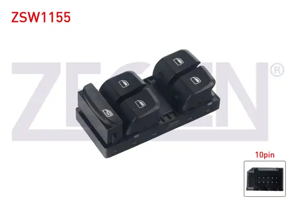 ZEGEN ZSW1155 | Cam Açma Anahtar Grup 10 Pin Audi A4 A5 Q3 Q5 2007