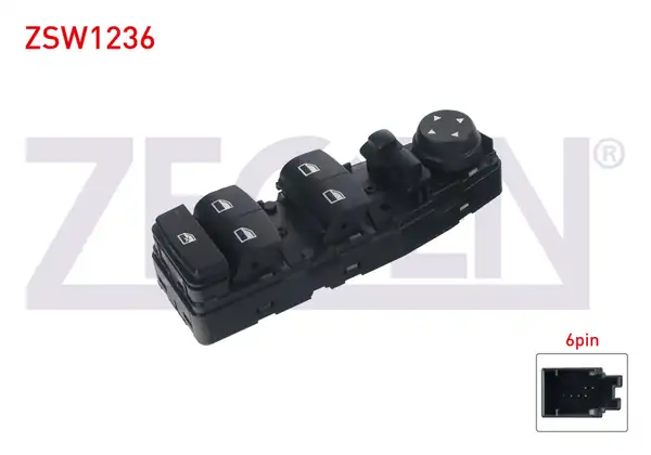 ZEGEN ZSW1236 | Cam Açma Anahtar Grup Ayna Ayarlı 6 Pin Bmw 2 Serisi F45 F46 X1 F48 X5 F15 F85 X6 F16 F86 2014