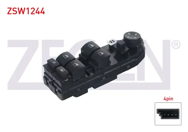 ZEGEN ZSW1244 | Cam Açma Anahtar Grup Ayna Ayarlı Cocuk Cam Kilitli Katlanır Ayna 4 Pin Bmw 5 Serisi E60 E61 2003 2010