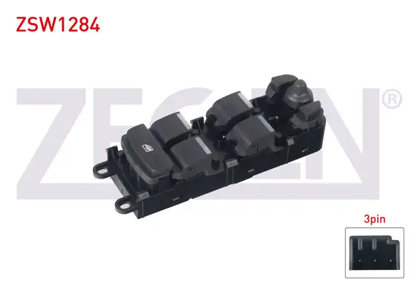 ZEGEN ZSW1284 | Cam Açma Anahtar Grup Ayna Ayarlı 3 Pin Land Rover Range Rover Evoque 2011